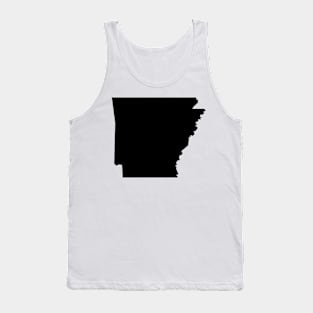 Arkansas map in black Tank Top